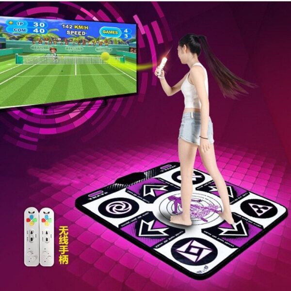 Original KL English menu 11 mm thickness single dance pad Non-Slip Pad yoga mat + 2 remote controller sense game for PC & TV