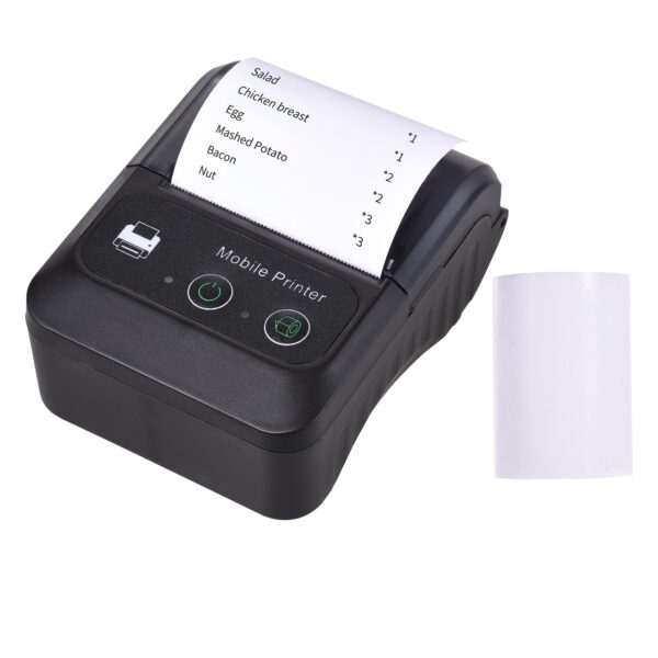 Portable Bluetooth Label Printer 58mm 2inch Wireless Bluetooth Thermal Printer Label Maker for Store Shipping Mini Label Printer