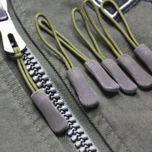 10pcs Replacement Clip Broken Buckle Zipper Pull Puller End Fit Rope Tag Fixer Zip Cord Tab Travel Bag Suitcase Tent Backpack
