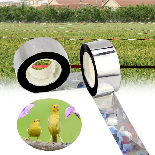 80M Flash Reflective Bird Scare Tape Audible Repellent Fox Pigeons Repeller Ribbon Deterrent Tapes 2.4CM Orchard Pest Control