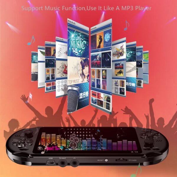 Newest 5.1 inch Handheld Portable Game Console Dual Joystick 8GB preloaded 1000 free games support TV Out video game machine