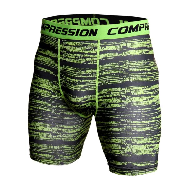 Skinny Shorts Men Casual Compression Elastic Waist Short Homme Fashion Quick Dry Camouflage Printed Compression Shorts