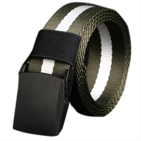 Men's casual fashion tactical belt alloy automatic buckle youth students belt outdoor sports training