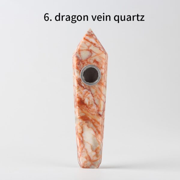 Natural Quartz Pipe Smoking Pipe Dream AmeThyst Point Rod Treatment Gem With Metal Filter Wholesale Price 1PC