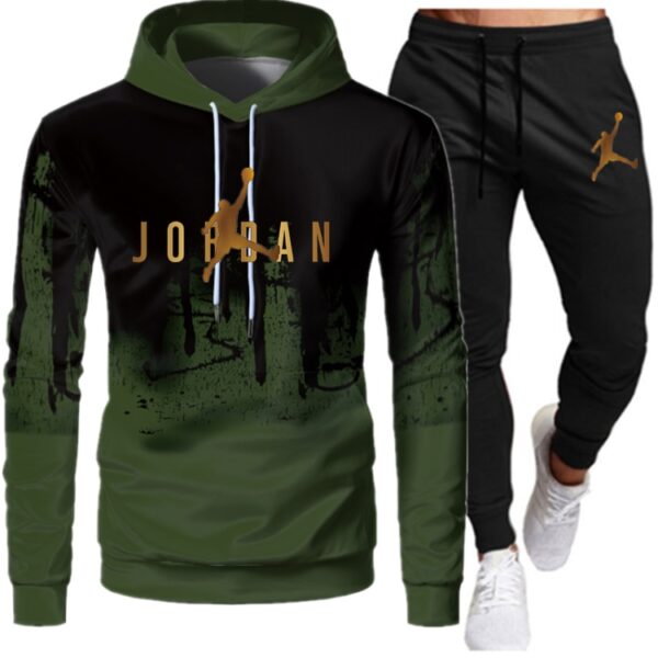 Autumn and Winter men's hooded Sweater suit JORDAN 23 Track Suit Sweatshirt Wool Hoodie + Sweatpants Jogging Ladies Pullover 3XL