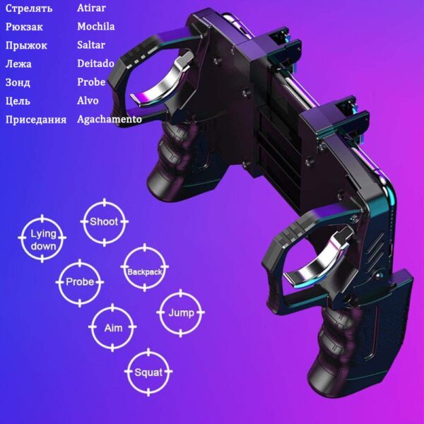 Trigger Pubg Free Fire Game Pad Pabg Joystick for Cell Phone Gamepad iPhone Android Mobile Smartphone Cellular Pupg Controller