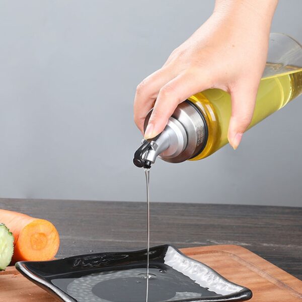 Olive Oil Sprayer Liquor Dispenser ABS Lock Wine Pourers Flip Top Drink Wine Stopper Leak-proof Nozzle Kitchen Tools