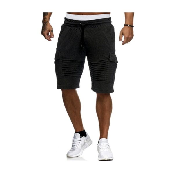 2021 Summer Casual Shorts Mens Jogging Cargo Shorts Male Sport Sweatpants Drawstring Jogger Trousers Multi-Pocket Sweatpants