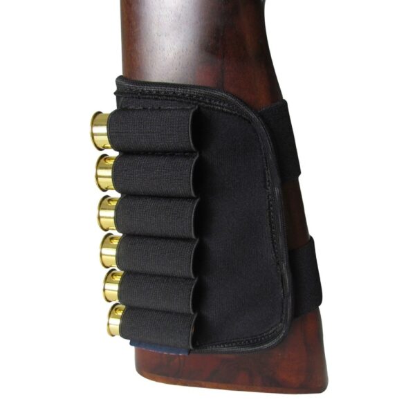 Pouches Gun Accessories Buttstock 12 Gauge Ammo Cartridges Holder Elastic for Hunting Shooting ELUANSHI neoprene Nylon Fabric