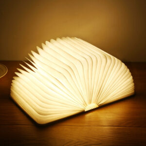 Led USB Lamp Book LED Night Light Leather 5V USB Rechargeable Magnetic Foldable Desk Table Lamp 3color Home Decoration