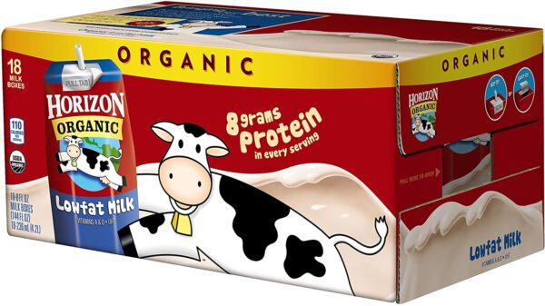Horizon Organic 1 % Low Fat Milk, 8-Ounce Aseptic Cartons (Pack of 18)