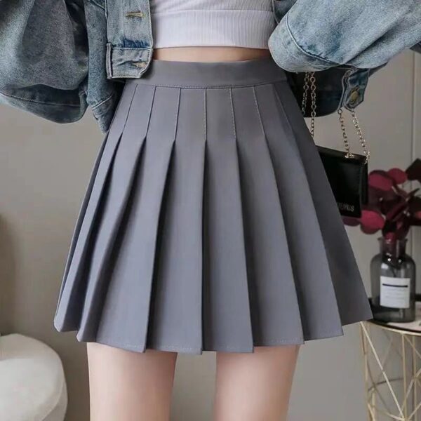 Women Skirt 2021 High Waist Preppy Style Student Pleated Skirts Female Cute Sweet Girls Dance Mini Skirt