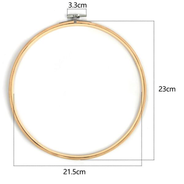 10-30CM Bamboo Frame Embroidery Hoop Ring DIY Needlecraft Cross Stitch Machine Round Loop Hand Household Sewing Tools 8 Size