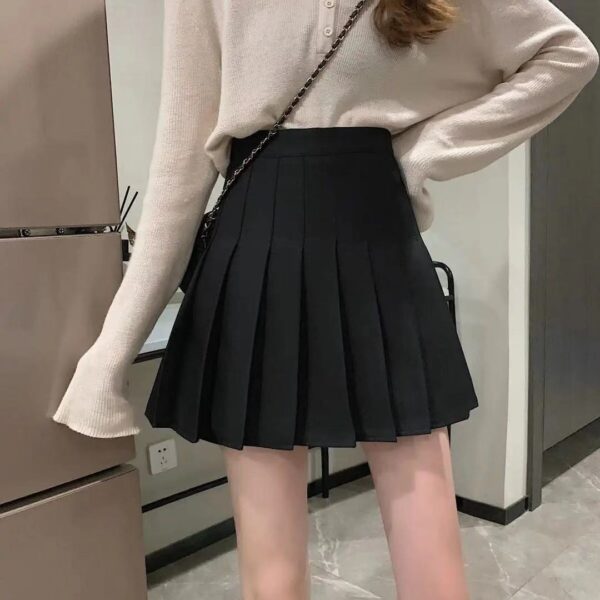 Women Skirt 2021 High Waist Preppy Style Student Pleated Skirts Female Cute Sweet Girls Dance Mini Skirt