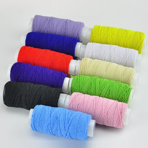 0.5mm 12 color elastic line ultra-fine / skirt wrinkled bottom line / color elastic rope / round elastic band / rubber band